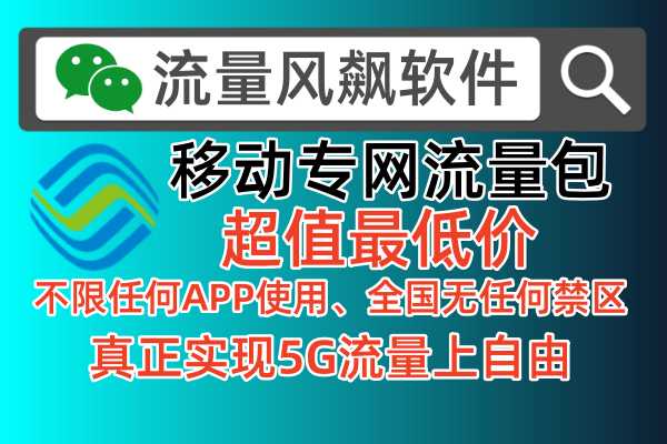 🚀移动专网流量包，你的上网加速器！